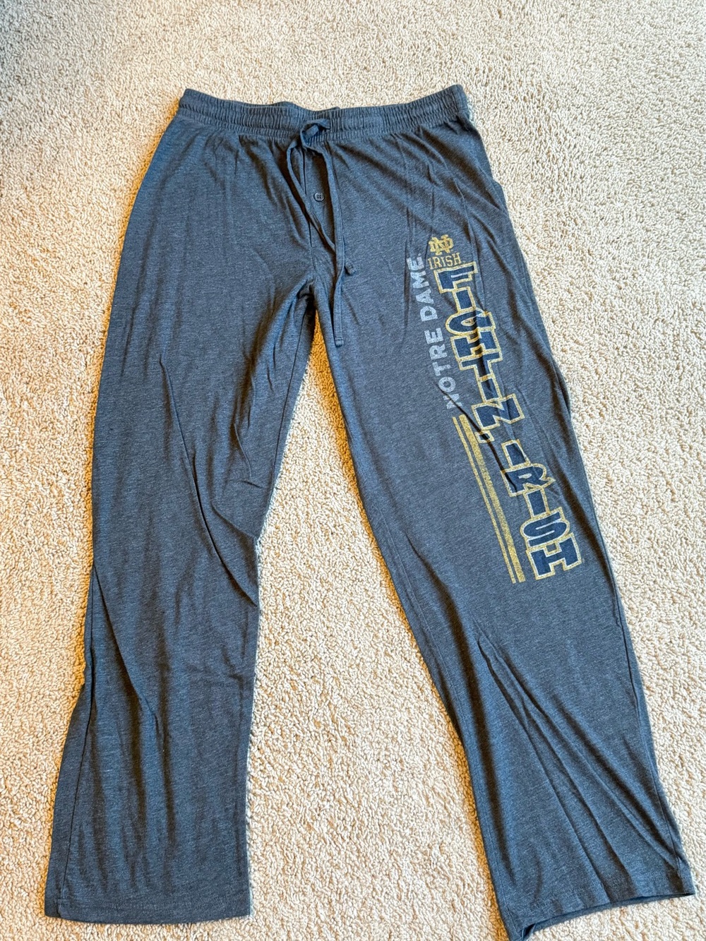 Notre Dame Women's Gray Lounge Pajama Pants